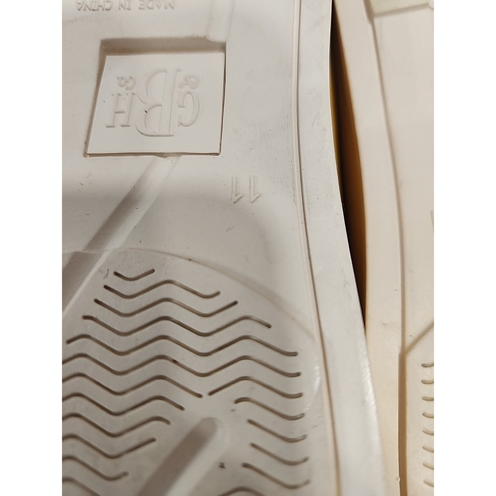 G.H. Bass & Co. Bass-Bay Sz 11 Yellow Slip On Lace Up Oxfords Women's Boat Shoes - Picture 9 of 9
